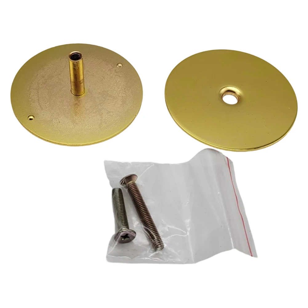 Door Lock Hole Blocker 2-5/8-inch Door Stopper Handle Hole Cover Plate Cover With Screws Blocking Device Hardware Accessories