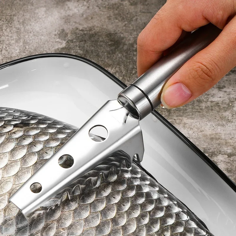 

304 stainless steel fish scale planing kitchen tools scraping brush thickening knife