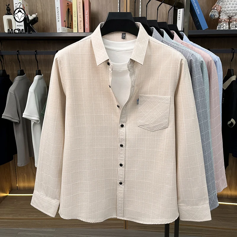 

Mens Plaid Short Sleeve Casual Shirt Breathable Comfortable Fabric Button Down Tops For Men Daily And Weekend Wear