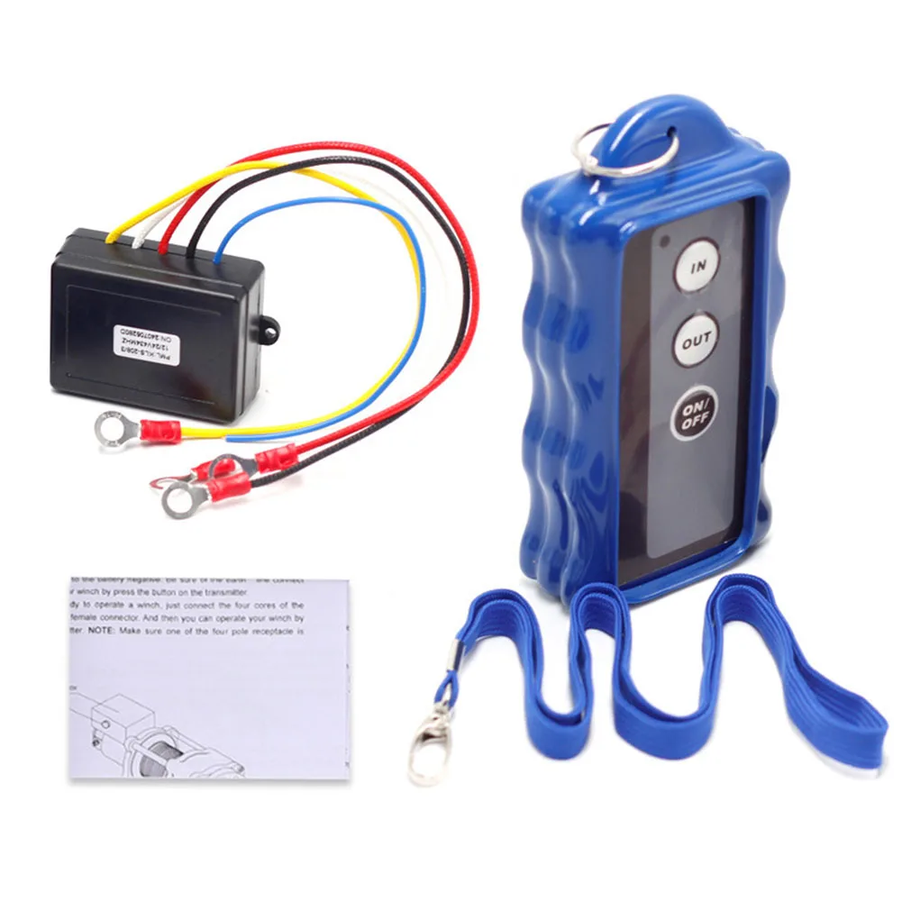 Wireless Electric For Winch Remote Control Kit 434MHz 12V 24V For Truck For ATV SUV UTV Vehicle Automation Equipment