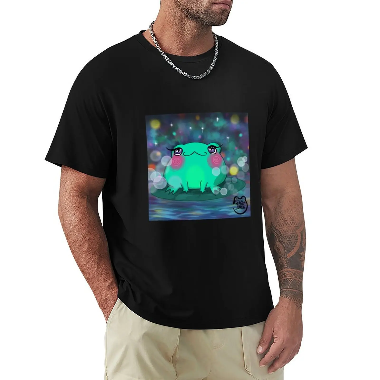 

Starry Frog T-Shirt funny gifts clothes valentines boutique clothes blacks t shirt men 100℅ cotton