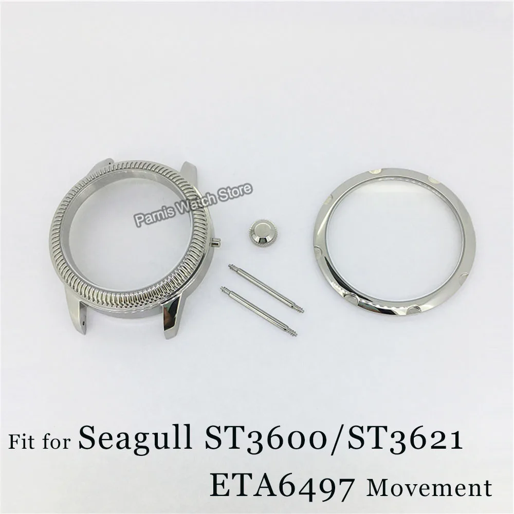 

44mm Fit for ST3600 / ST3621/ ETA6497 Movement 316L Stainless Steel Watch Case