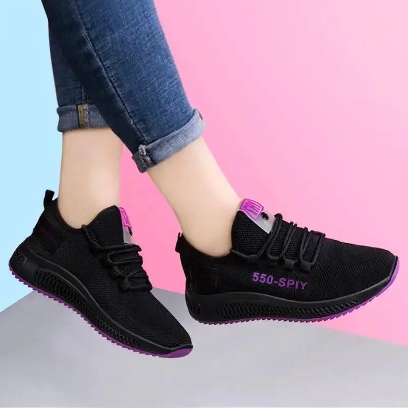 Chaussures Femme buty do tenisa dla kobiet buty sportowe na świeżym powietrzu trampki damskie siatka powietrzna oddychające spacery do biegania