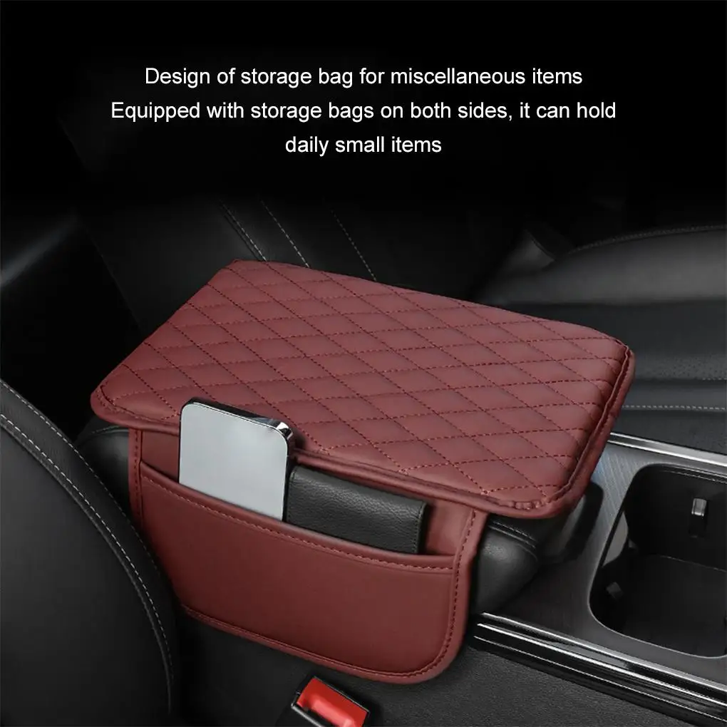 Leather Car Accessories Armrest Cover Optimal Arm Support Easy Installation Arm Rest Cover For Car