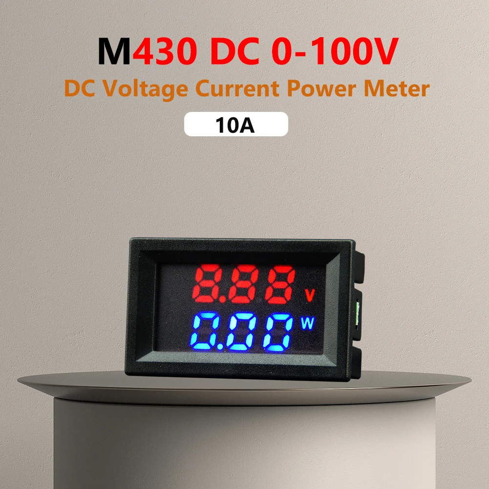 10A/50A/100A Digital Voltmeter Ammeter Dual LED Display Voltage Current Meter Multifunctional Digital Volt Meter Instrument Tool