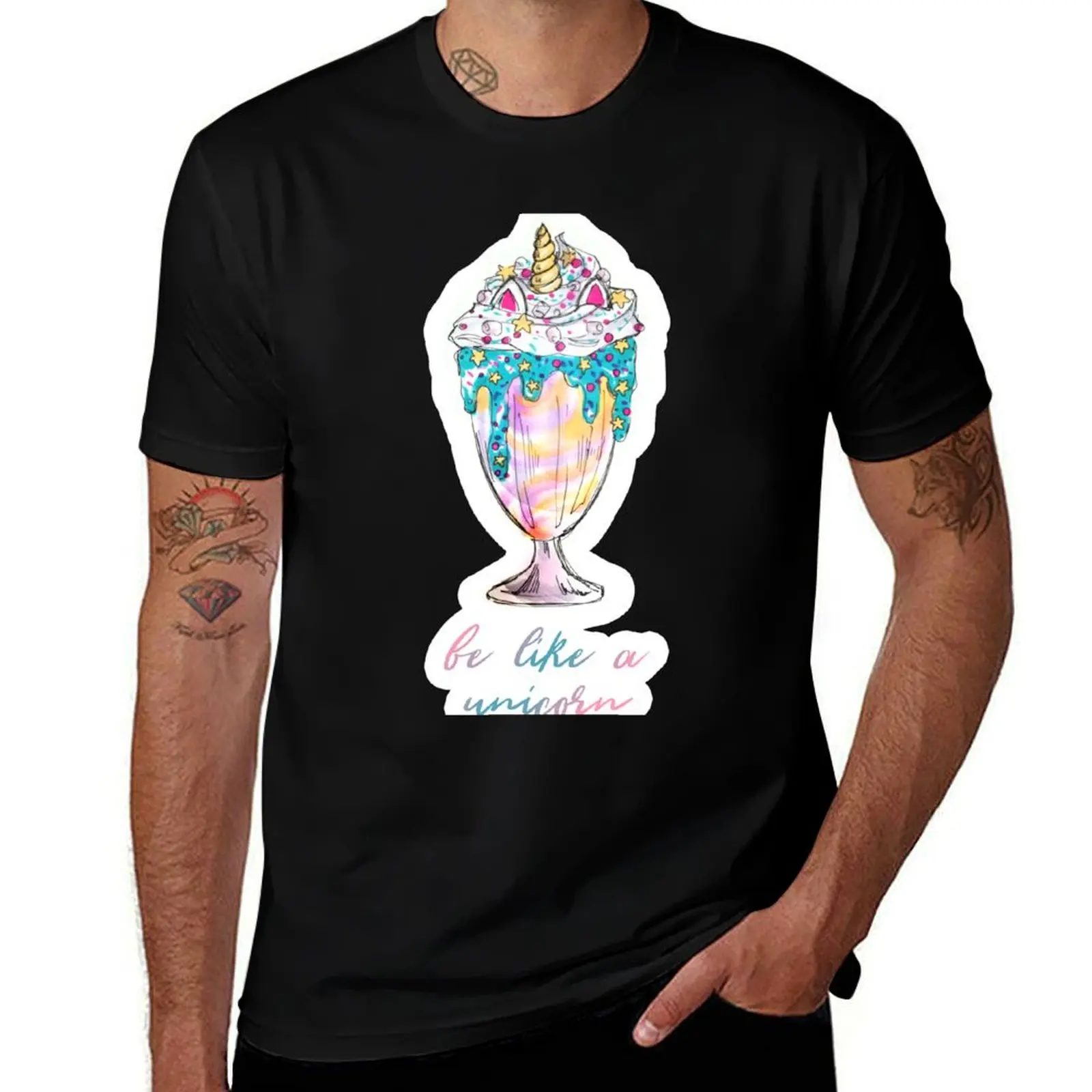 Unicorn Milkshake - be like a unicorn T-Shirt Holiday Casual Short Sleeve Top