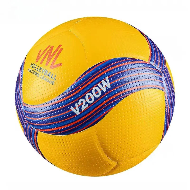 New High Quality No.5 V200W-VNL Volleyball Training Professional Game Indoor Outdoor Hot Glue Color Strip Volleyball Accessories