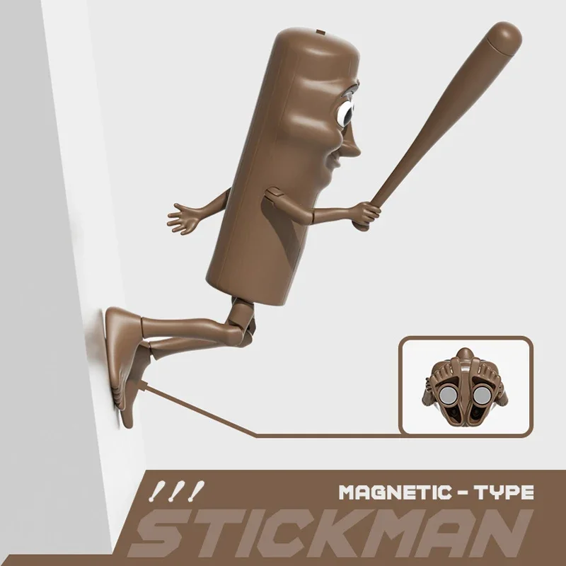 Tung Tung Tung Sahur DIY Assembly Figurine Keychains Tralalero Tralala Italian Brainrot Magnetic Charm Collectible Ornament