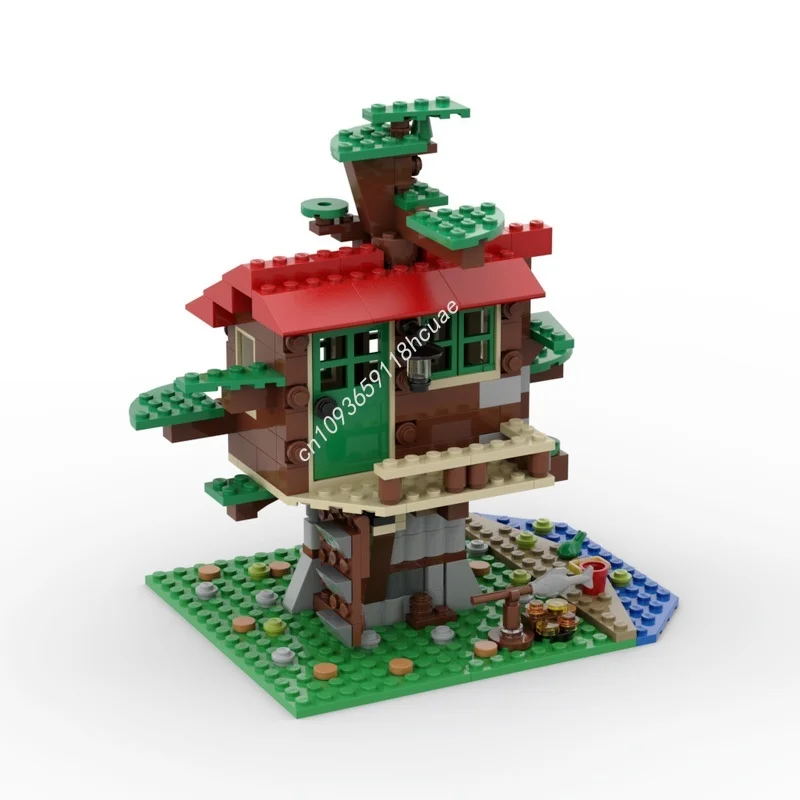 310 قطعة MOC شجرة البيت الخالق 3 1ed نموذج اللبنات العمارة هدية الكريسماس تجميع لتقوم بها بنفسك فكرة التعليم لعب الاطفال #2