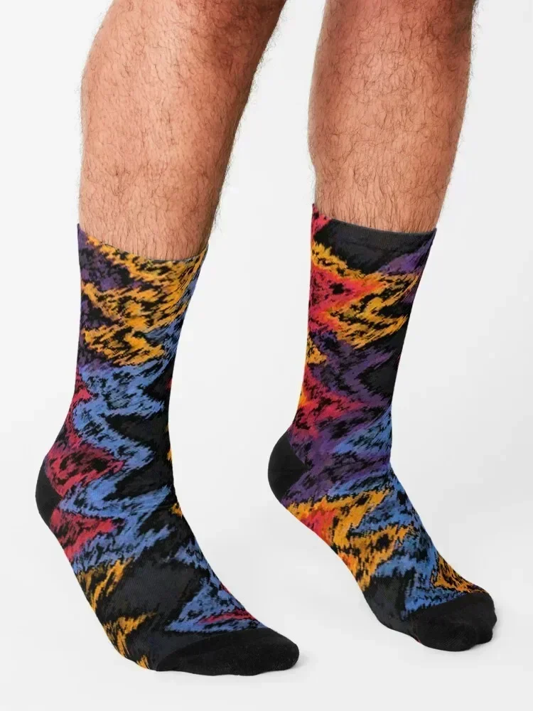 Nothing But Net Retro Pattern Socks basketball with print men cotton high quality cycling Socks For Men Women's