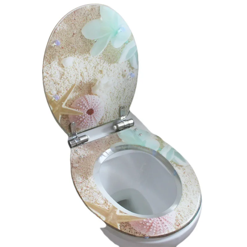 New House Toilet  Cover Wedding  Crystal Transparent Slow Drop Model Room Commercial House Sitting Home