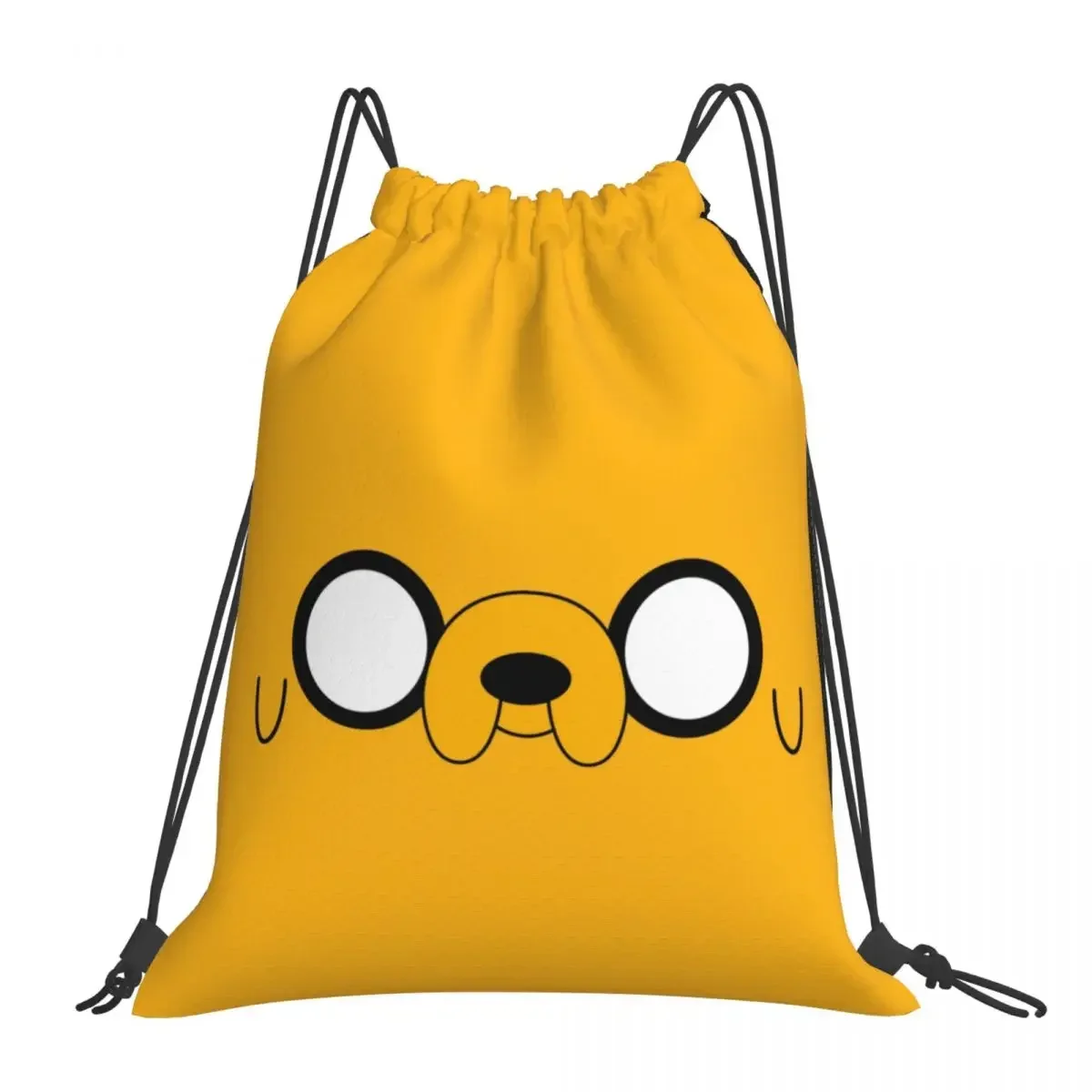 

Adventure Time Jake's Eyes Backpacks Portable Drawstring Bags Drawstring Bundle Pocket Storage Bag BookBag For Travel Students