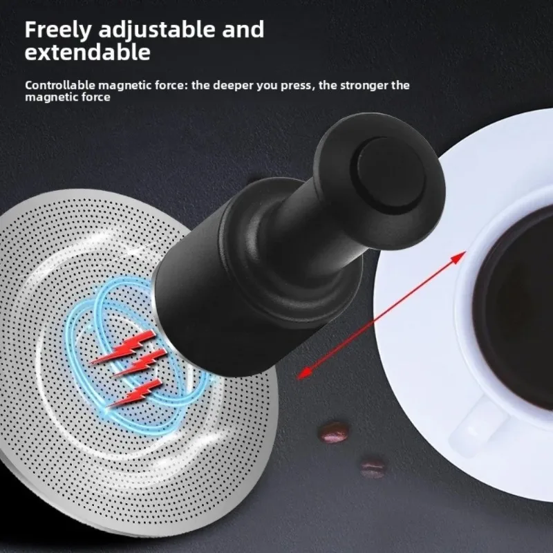 Magnetic Secondary Water Divider Coffee Diffuser Black Metal Flow Control Sprayer Uniform Liquid Separation Tool for Hand Drip gallery 2