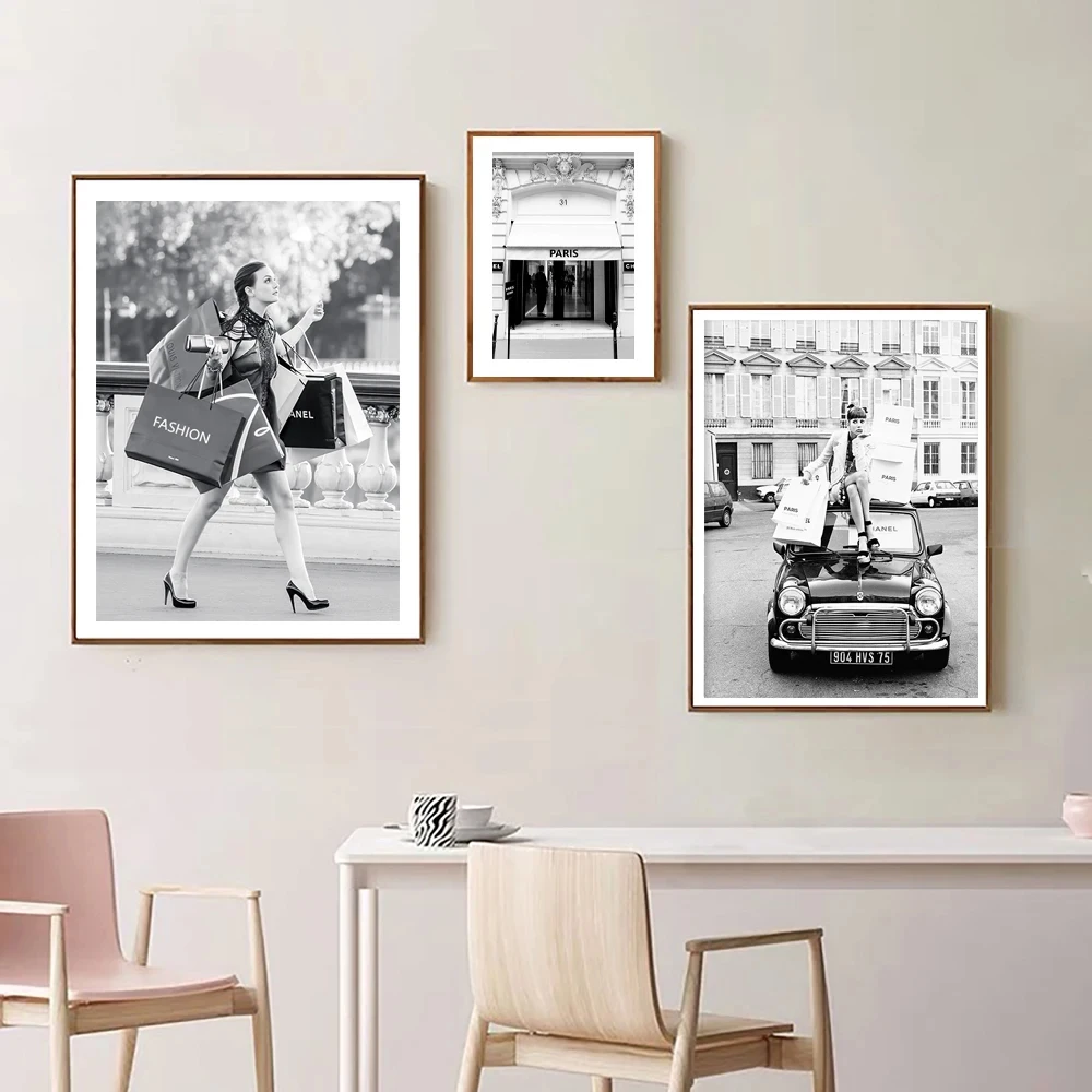 Black and White Blair Waldorf Photo Poster Gossip Girl Female Actress Print Fashion Wall Art Canvas Painting Pictures Home Decor