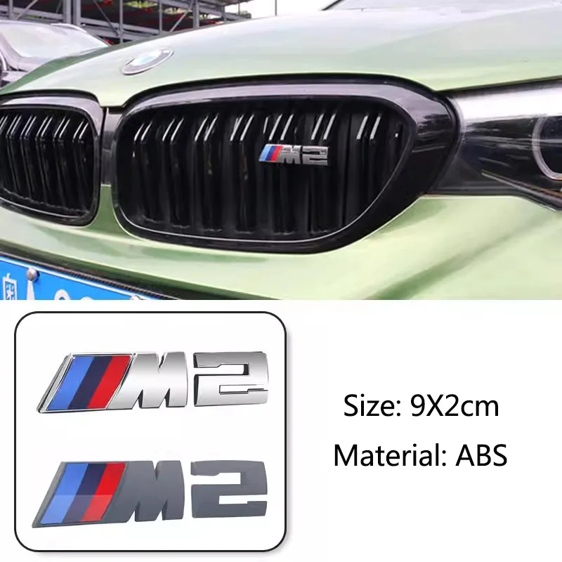 3D Car Front Grille M Badge Emblem Decoration Accessories For BMW M3 M4 M5 G42 G30 G20 E90 E90 E93 E60 F10 F07 F34 F30 F20 G05