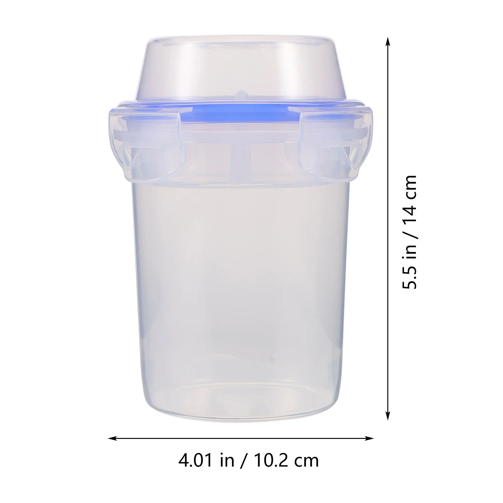 

2Pcs Storage Sealed Container Plastic Overnight Oats Jars Leakproof Salad Cup Breakfast Jar Portable Meal Prep