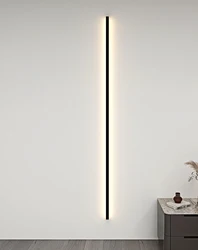 Slender Wall Lamp Modern Simple Strip Ceiling Lamp Villa Living Room Restaurant Bedroom Study Wall Lamp Led Minimalist Wall Lamp