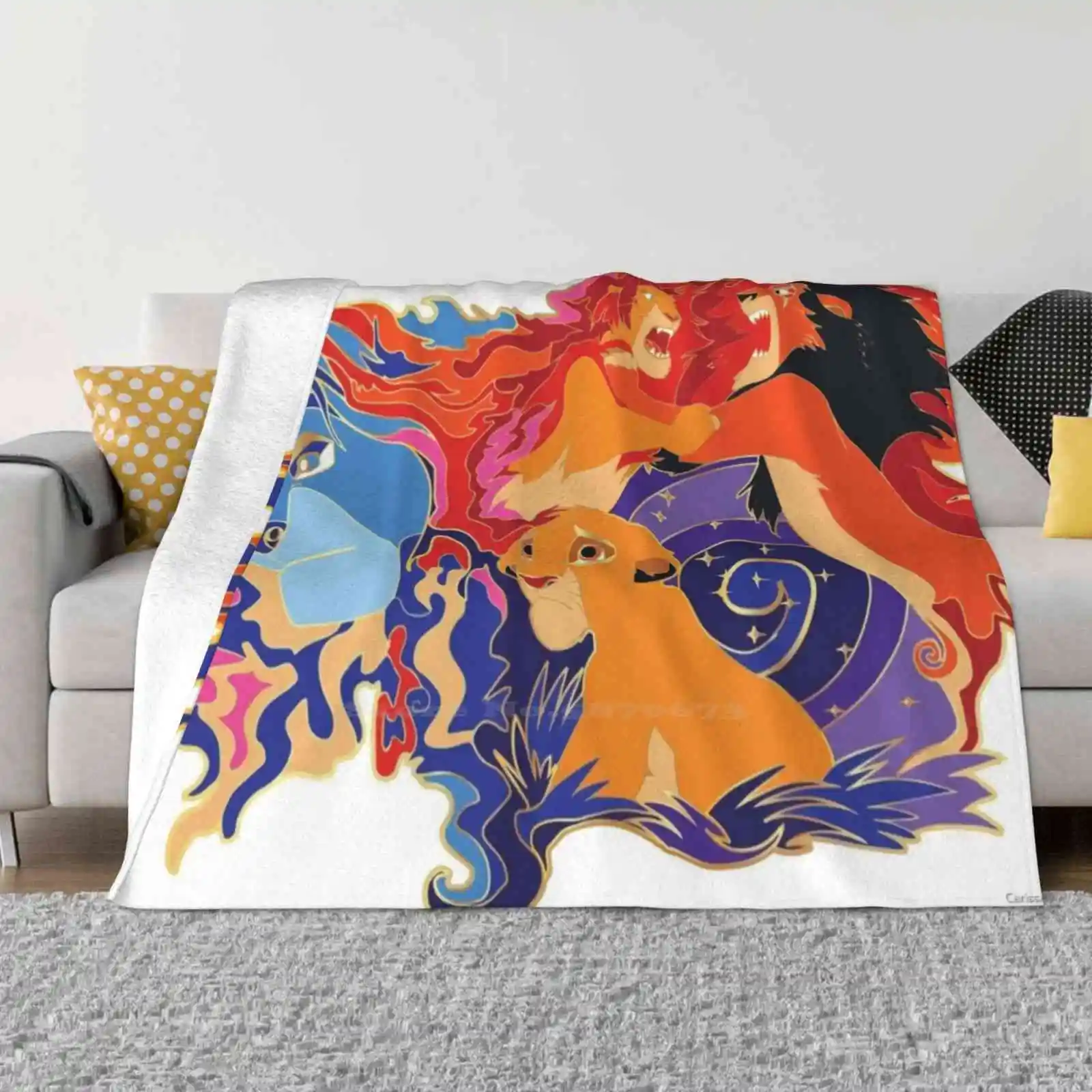 Remember Who You Are Creative Design Comfortable Warm Flannel Blanket Simba Scar Lion King Mufasa