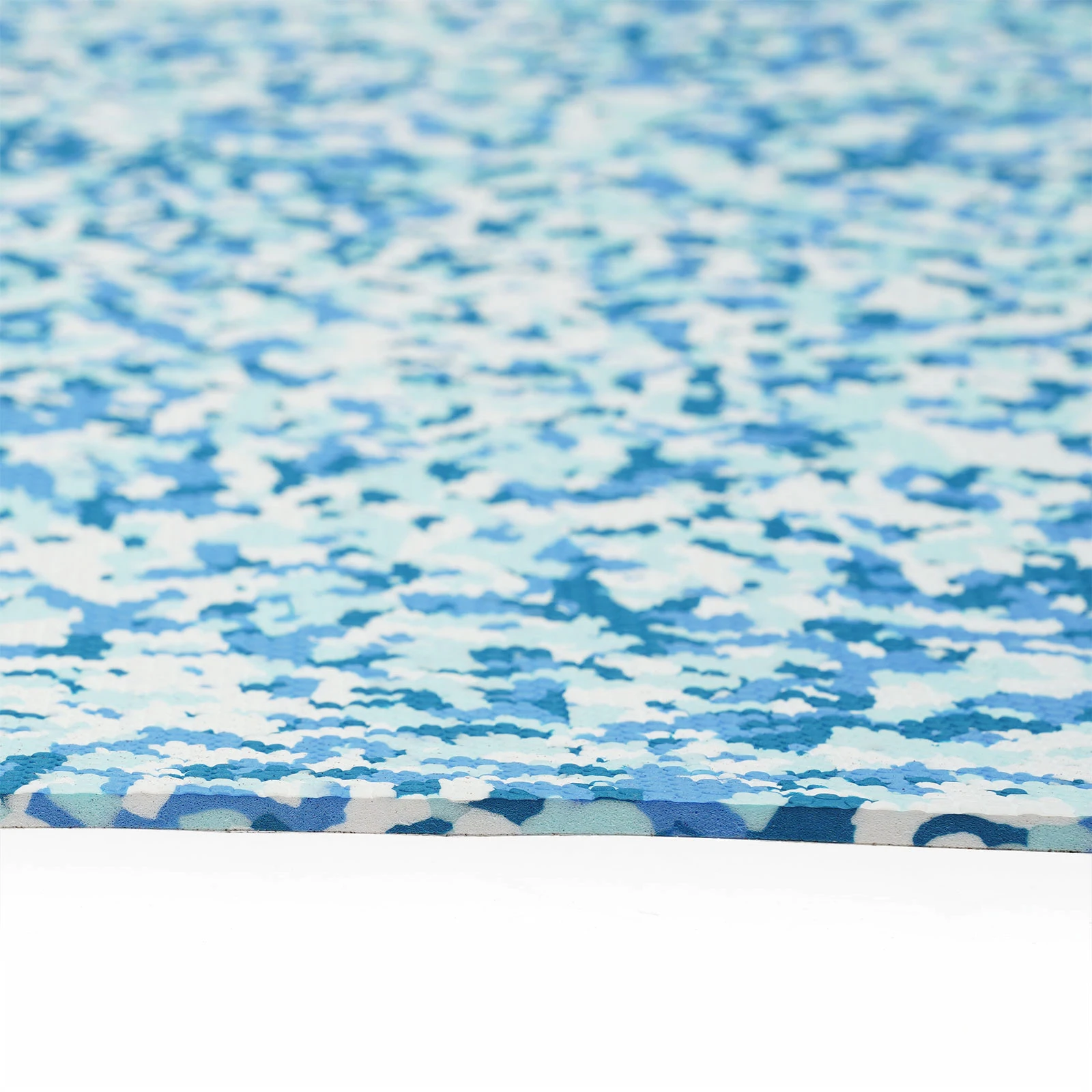 Blau-weiße Tarnung aus EVA-Schaum, Teakholzplatte, Marine-Bodenbelag, 35,4 x 94,5 Zoll, Yacht-Synthetik-Bootsdeckel, selbstklebende Unterlage