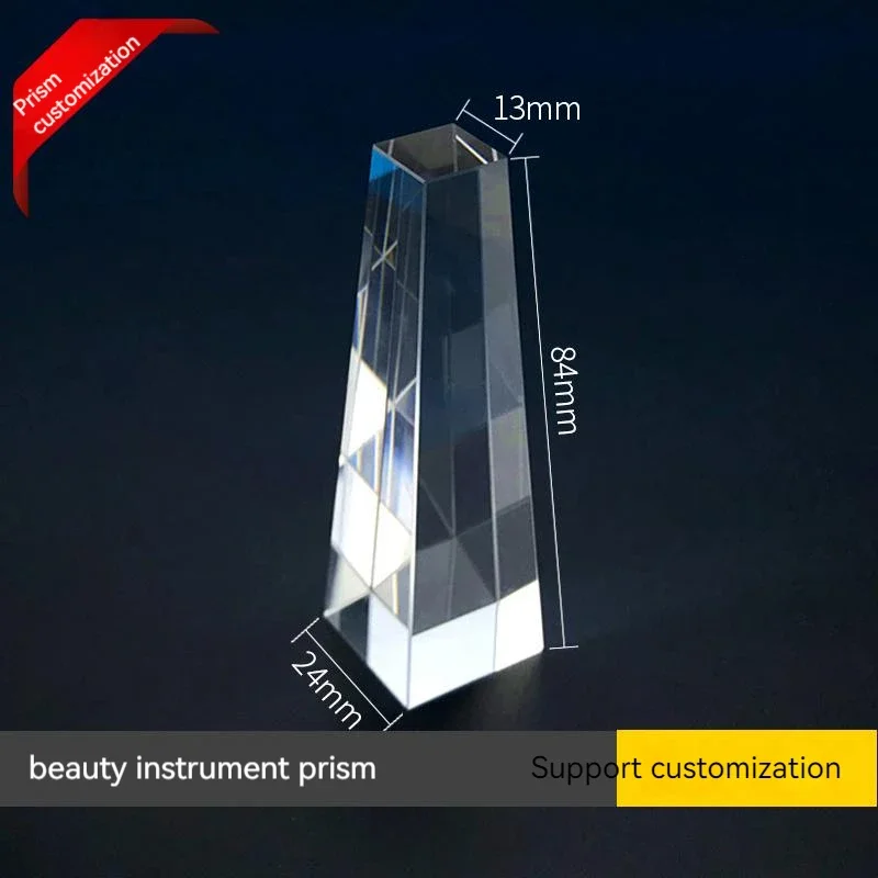 Prisma óptico de vidrio K9 personalizado para dispositivos de belleza láser cono guía de luz rectangular con artesanía de precisión