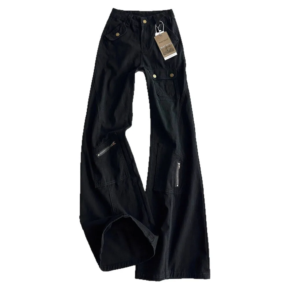 جينز رجالي 2026 ربيعي عصري متعدد الجيوب جينز رجالي بقصة ضيقة مستقيمة من قماش الدنيم