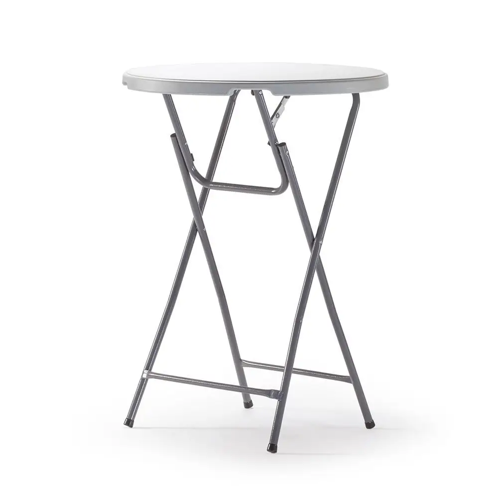 

High-Tops Bistro Folding Bar Table Wholesale Outdoor Metal Furniture For Hotels Parks Weddings Cocktail Parties Villas