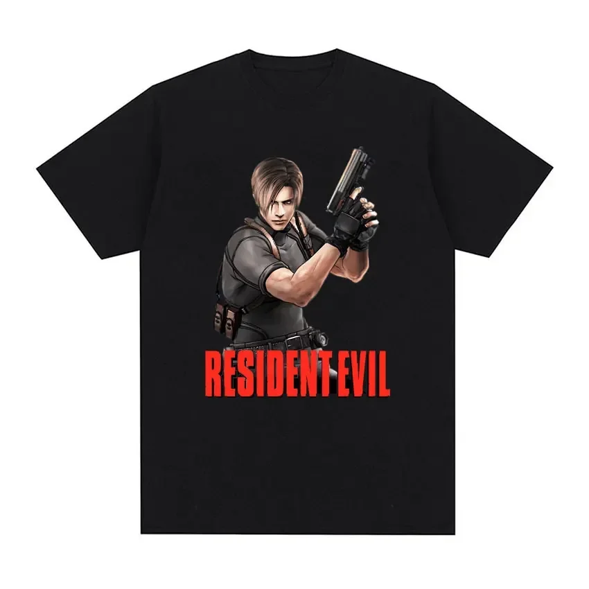 Limited edition Leon S. Kennedy Reesident Eviil T-shirt Women's Fashion Large T-shirt Women's Retro Trendy Cool T-shirt