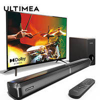 ULTIMEA 4.1ch Sound Bar for Smart TV with Dolby Atmos,2-in-1 Bluetooth 5.3 Soundbar for TV with Subwoofer, 3 EQ Modes,Bass Boost