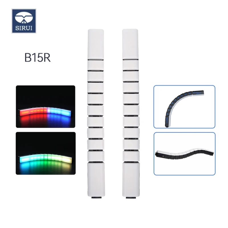 SIRUI B15R Bendable RGB LED Light Stick B15R Flexible Full-color Adjustable Bar Fill Light Lightweight Shooting for Photography