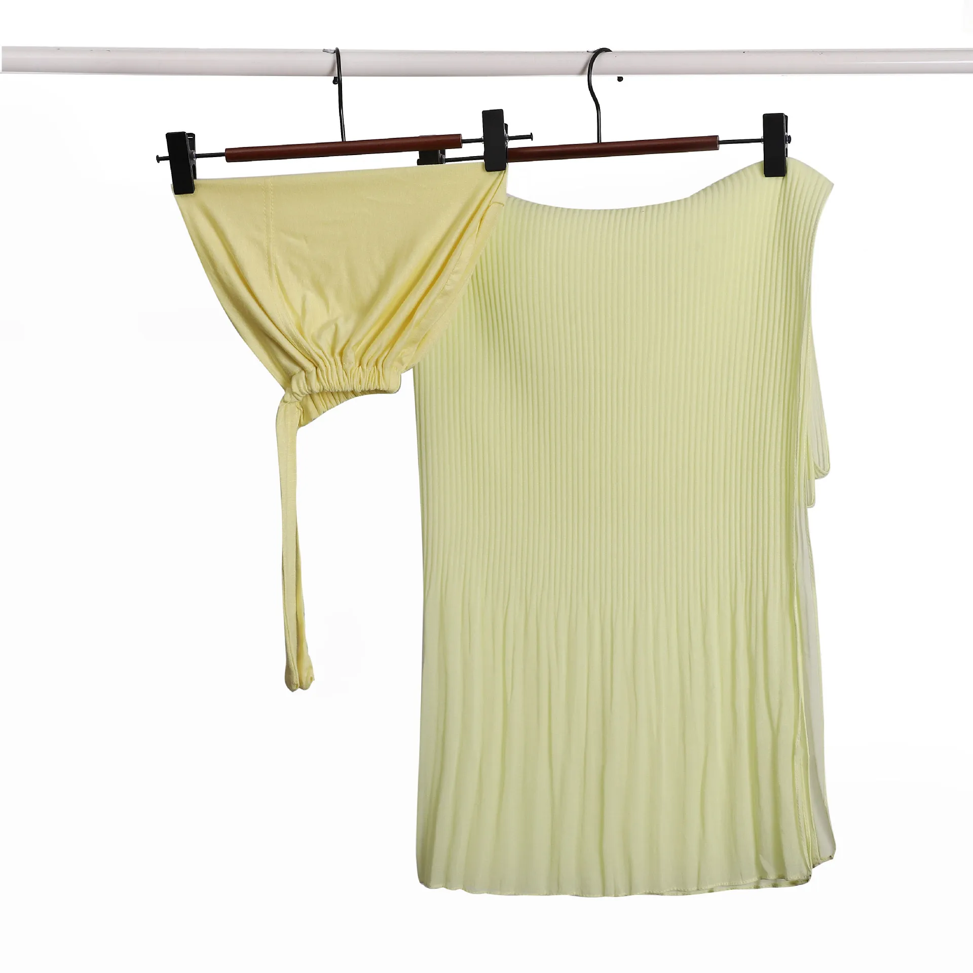 

Шифоновый хиджаб с подходящим комплектом под мышками, женская шаль, трикотаж, внутренняя модальная кепка, мусульманская повязка на голову, комплект из двух предметов, шарф Mujer