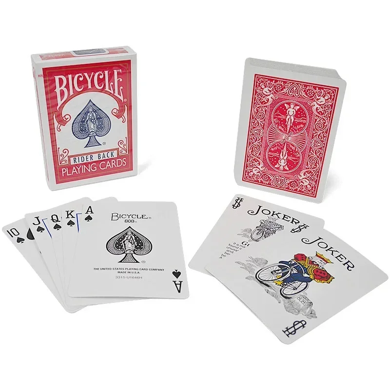 International Version Bicycle Rider Back Playing Cards Blue/Red Regular Poker Card Games Card Magic Magicians Prop Accessory