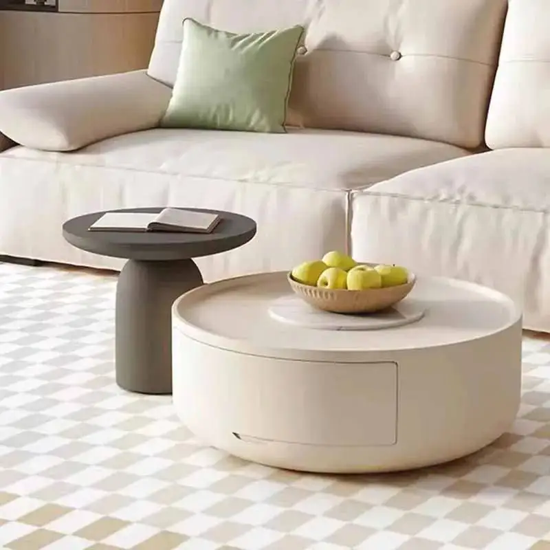 Organizer Tables Mesa Coffee Adjustable Unique Coffee Drawers Tables Authentic Minimalist Frame Round Centro Home Furniture New