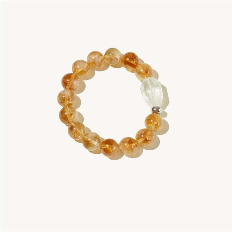 

Natural Yellow Tower Women, High-End Lemon Beaded Bracelet, Lucky And Good Luck Charm