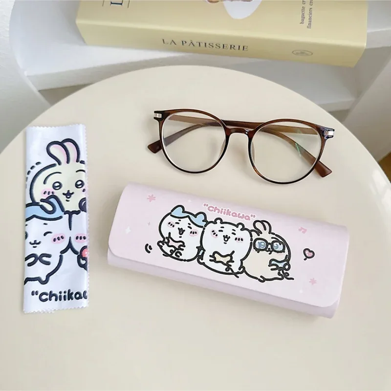 Chikawa Usagi Kawaii Glasses Case Portable Womens Magnetic Closure Anime Hachiware Anti-fall Student Cute Cartoon Storage Box