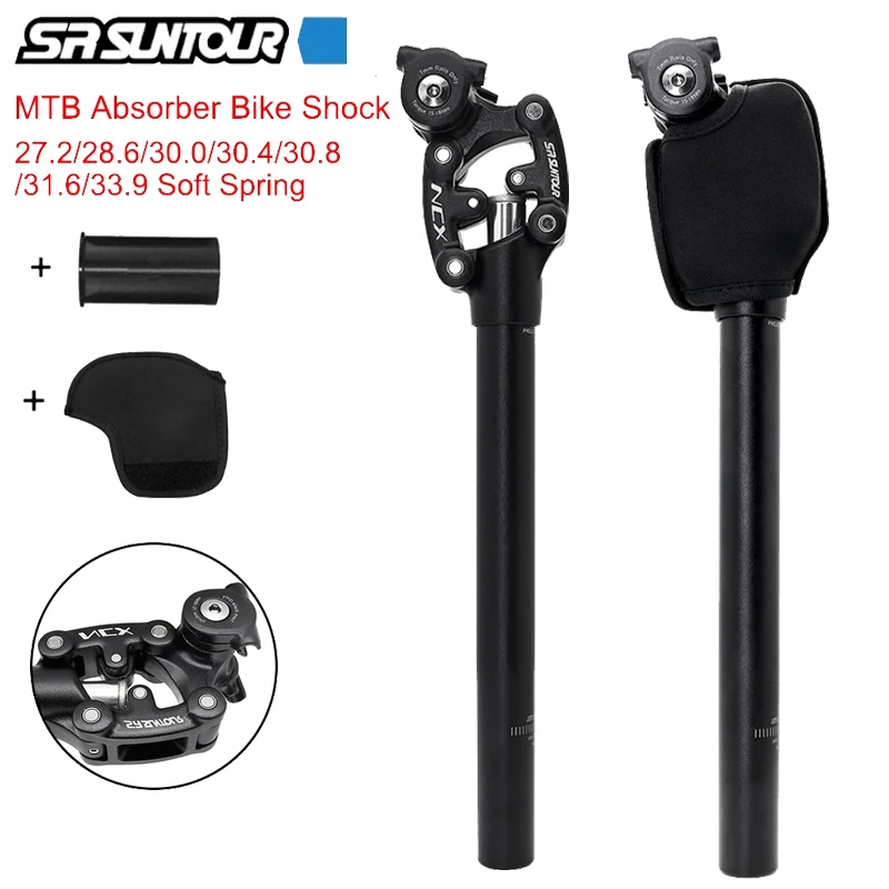 SR SUNTOUR NCX Bike Seat Sterm for MTB Bicycle 27.2 28.6 30.0 30.4 30.8 31.6mm Bicycle Shock Absorber Seatpost Bike Seat Tube