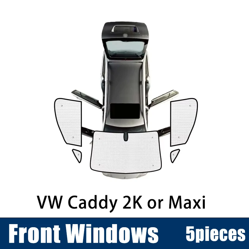 Voor VW Caddy 2K Accessoires Volkswagen Maxi MK3 2004 ~ 2019 Autoruit Zonnescherm Anti-Uv Vizier Blind covers Camper Interieur Onderdelen