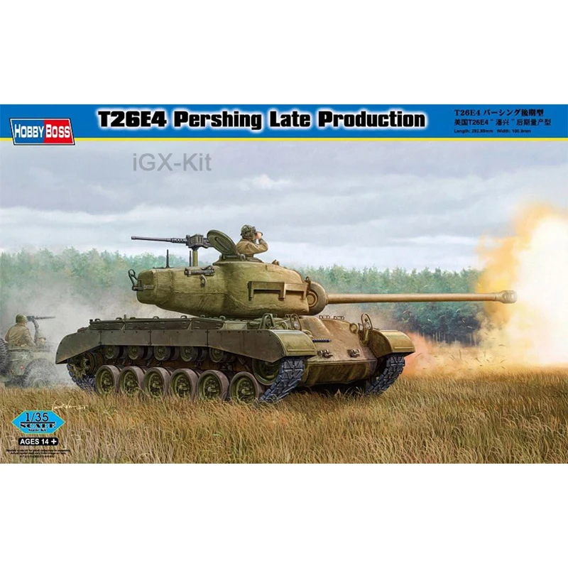 

Hobbyboss 82428 1/35 US T26 T26E4 Pershing Late Production Heavy Tank Vehicle Hobby Craft Toy Plastic Model Building Kit