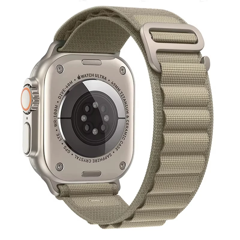 Alpine-Loop-Armband für Apple Watch-Armbänder Ultra 3 2 49 mm 44 mm 40 mm 45 mm 41 mm 46 mm 42 mm Nylon-Correa iWatch-Serie 11 10 9 8 7 6 SE