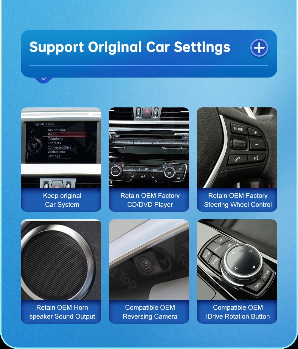 Road Top Linux Display Multimedia Player für BMW X1 F48 2015-2022 NBT EVO GPS Carplay Touchscreen – Detail 6