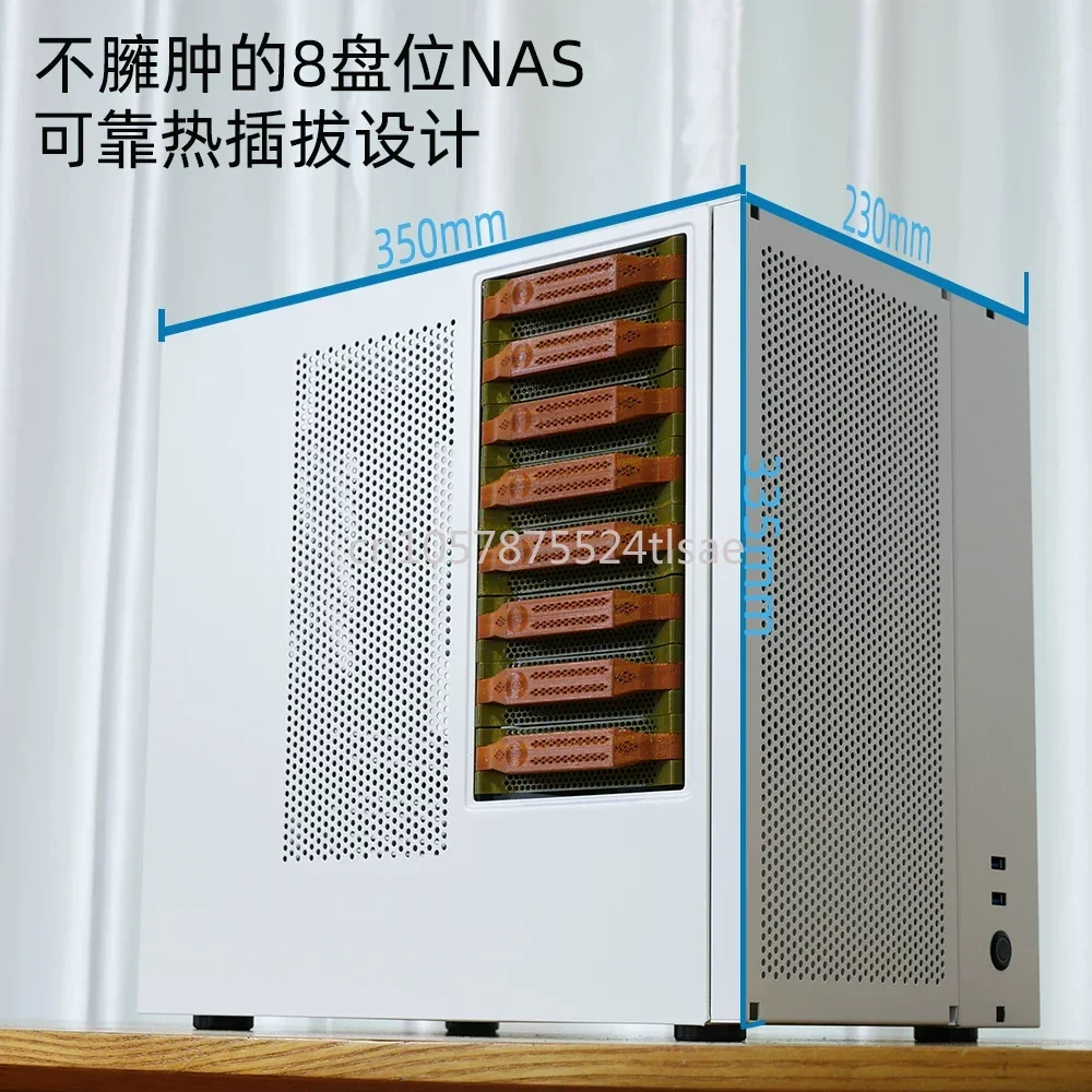 L8NAS chassis 8 disk, with backplane support SAS disk support ATX power main board