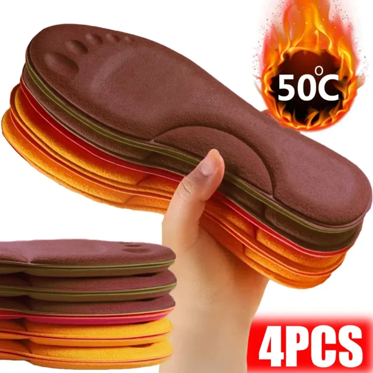 

Comfortable and Breathable 5D Durable Cushion Inserts Orthopedic Arch Support Sport Insoles for Men and Women. Deodorant Propert