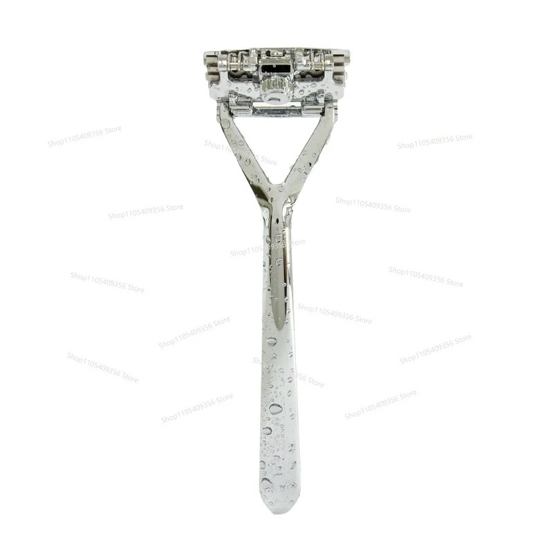 For Leaf Razor Blade Change Three-layer Razor Razor Bald Head Artifact (stainless Steel)