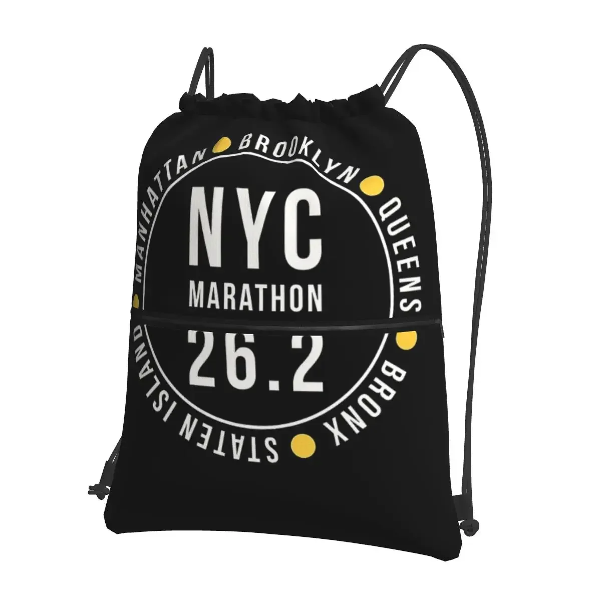 NYC New York City Marathon Portable Backpacks Drawstring Bag Drawstring Bundle Pocket Shoes Bags For Travel Sport Man Woman