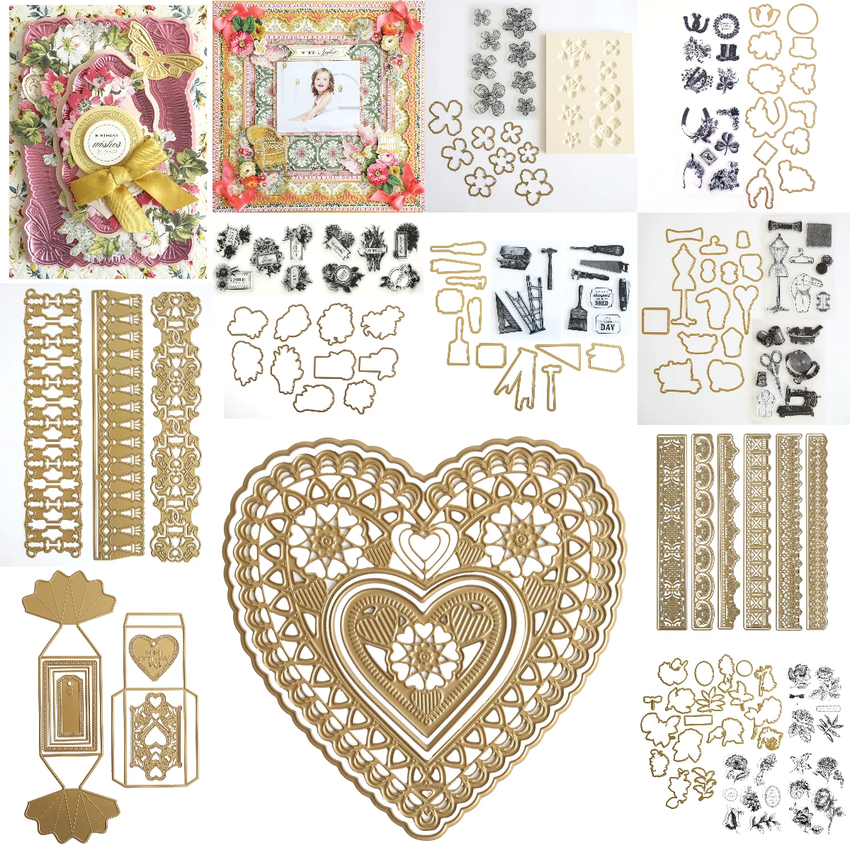 

Love Lines 2026 New Metal Cutting Dies For DIY Scrapbooking Crafts Maker Photo Album Template Handmade Decoration