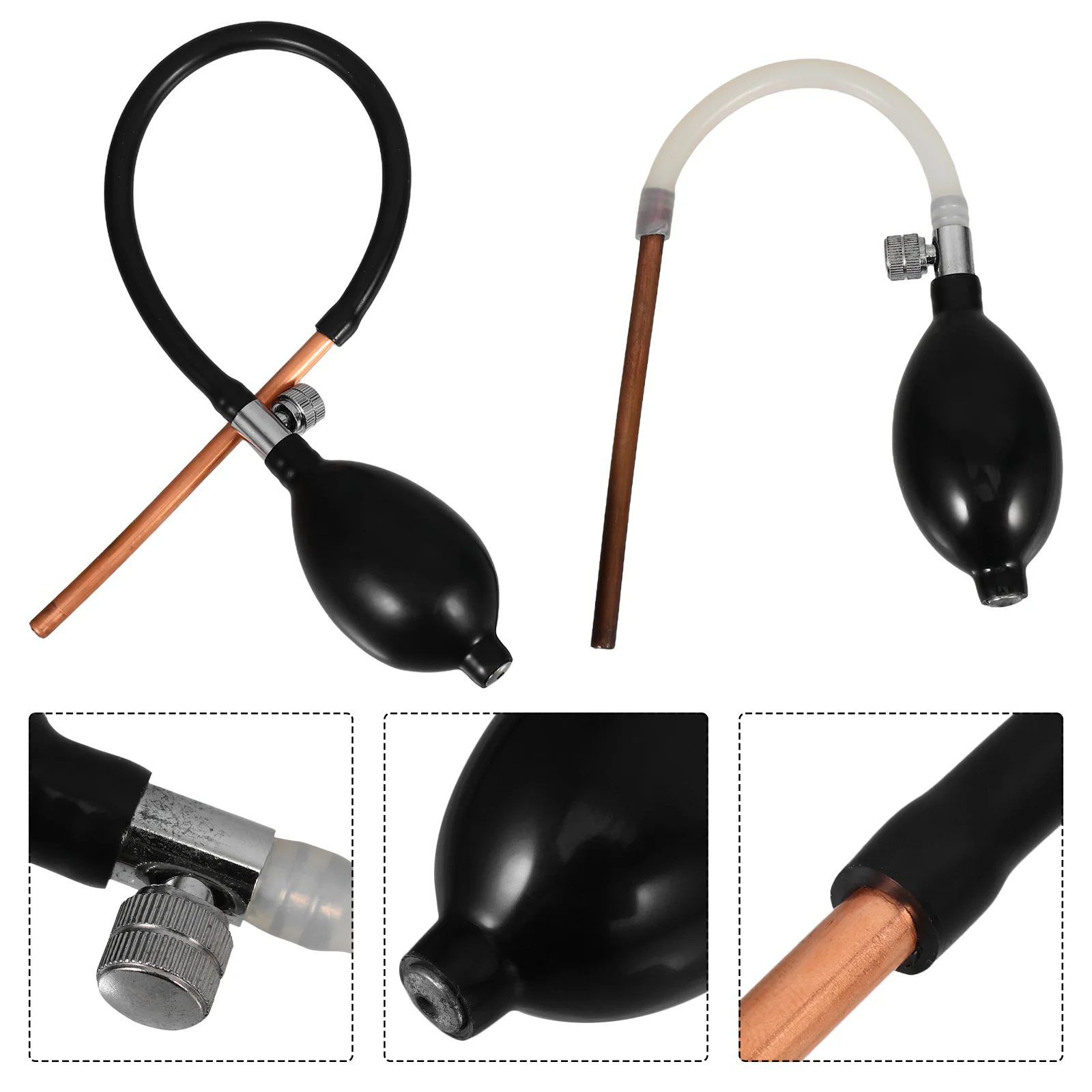 

2 pcs Blowing Pump Kit Extended Copper Tube Reusable Art Blower Pump Tool For Candy Cake Decoration Dessert Creation