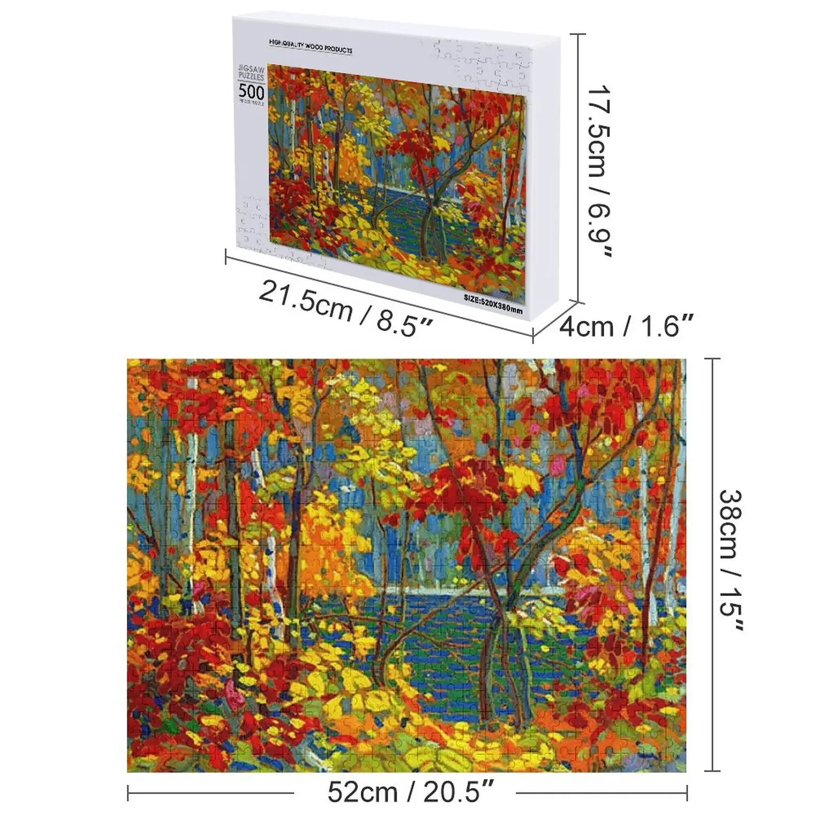 THE POOL : จิ๊กซอว์ภาพพิมพ์ศิลปะวินเทจ ปี 1919 ทอม ทอมสัน อัลกอนควิน พาร์ค จิ๊กซอว์แบบกำหนดเองสำหรับเด็ก