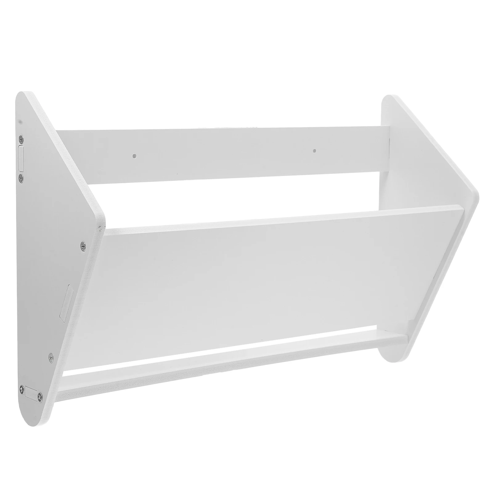

Ultra Thin Shoe Rack PVC Wood Plastic Wall Mounted Storage Punching Free Shelf Home ganizing Solution White Box
