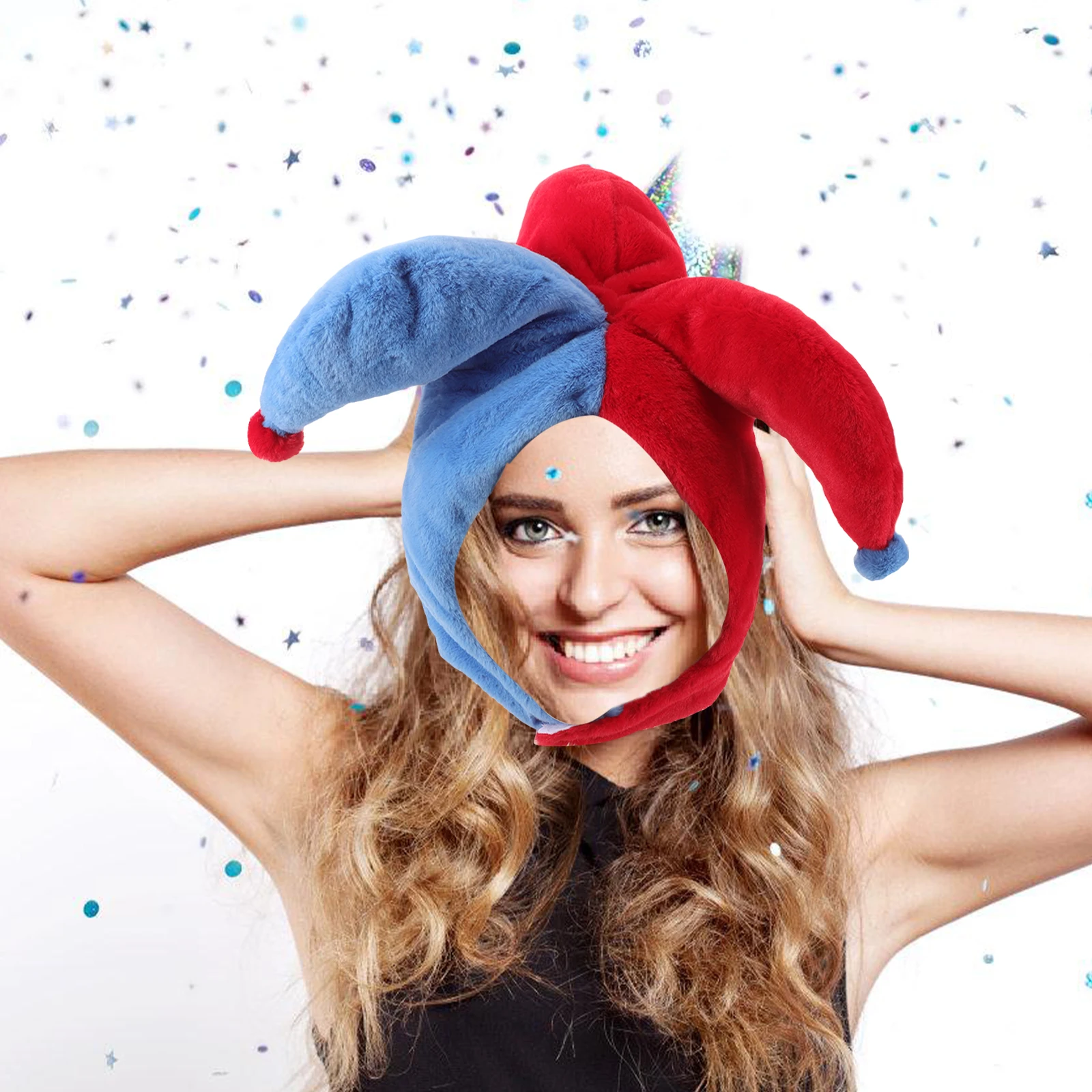 

Clown Hat Costume Funny Adult Festival Clown Hat Halloween Party Props Photoshoot Stage Performance Festival Accessories