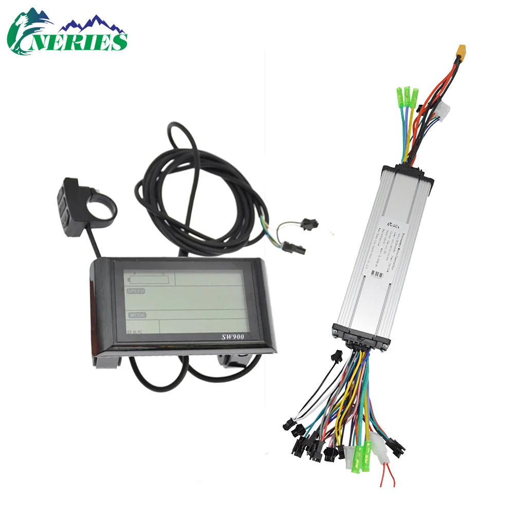 24V 48V Bicicletta elettrica 28A Motore Brushless Controller Dual Drive Display LCD Controllo intelligente Specifiche multiple