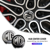 4Pcs 56MM Car Emblem Wheel Center Cover Hub Accessories For MG HS MG4 EV Cyber X MARVEL R ZS ES5 ONE Cyberster MG3 MG5 MG7 MG6